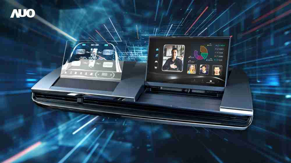 人生就是博Micro LED Display HMI解决方案打造透明Micro LED前座仪表，，，呈现信息并保留驾驶视野开阔；亦为副驾驶座乘客打造收放自如的Micro LED屏幕，，，在不影响显示质量的前提于显示区内建镜头，，，，让用户能与视讯对象直接眼神接触，，，，提供绝佳的双向沟通体验